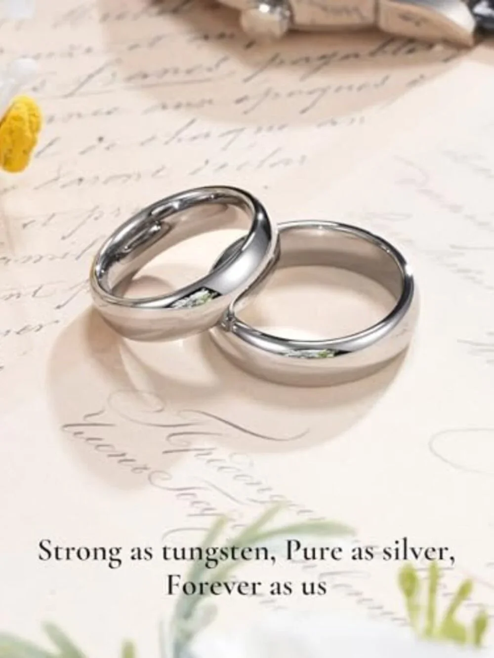 Stylish Tungsten Carbide Wedding Band | Unisex Promise Ring | Durable & Elegant
